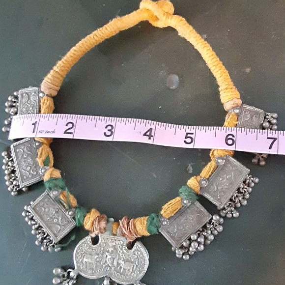 Vintage Silver Tribal Kuchi Marrakesh Necklace with Silver Bells - Picture 12 of 12